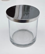 Load image into Gallery viewer, 16 oz Clear Glass, 3-wick - Silver Metal Lid
